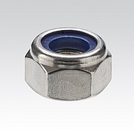 Шестигранные гайки, самоконтрящееся пластмассовое кольцо, DIN 985, оцинкованная